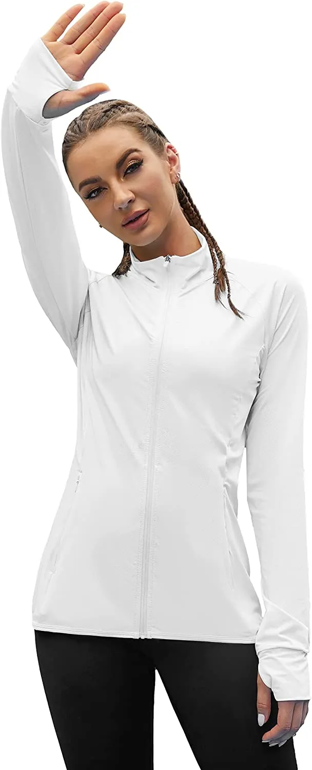 Women's UPF 50  Sun Protection Long Sleeve Hooded Sun Shirts