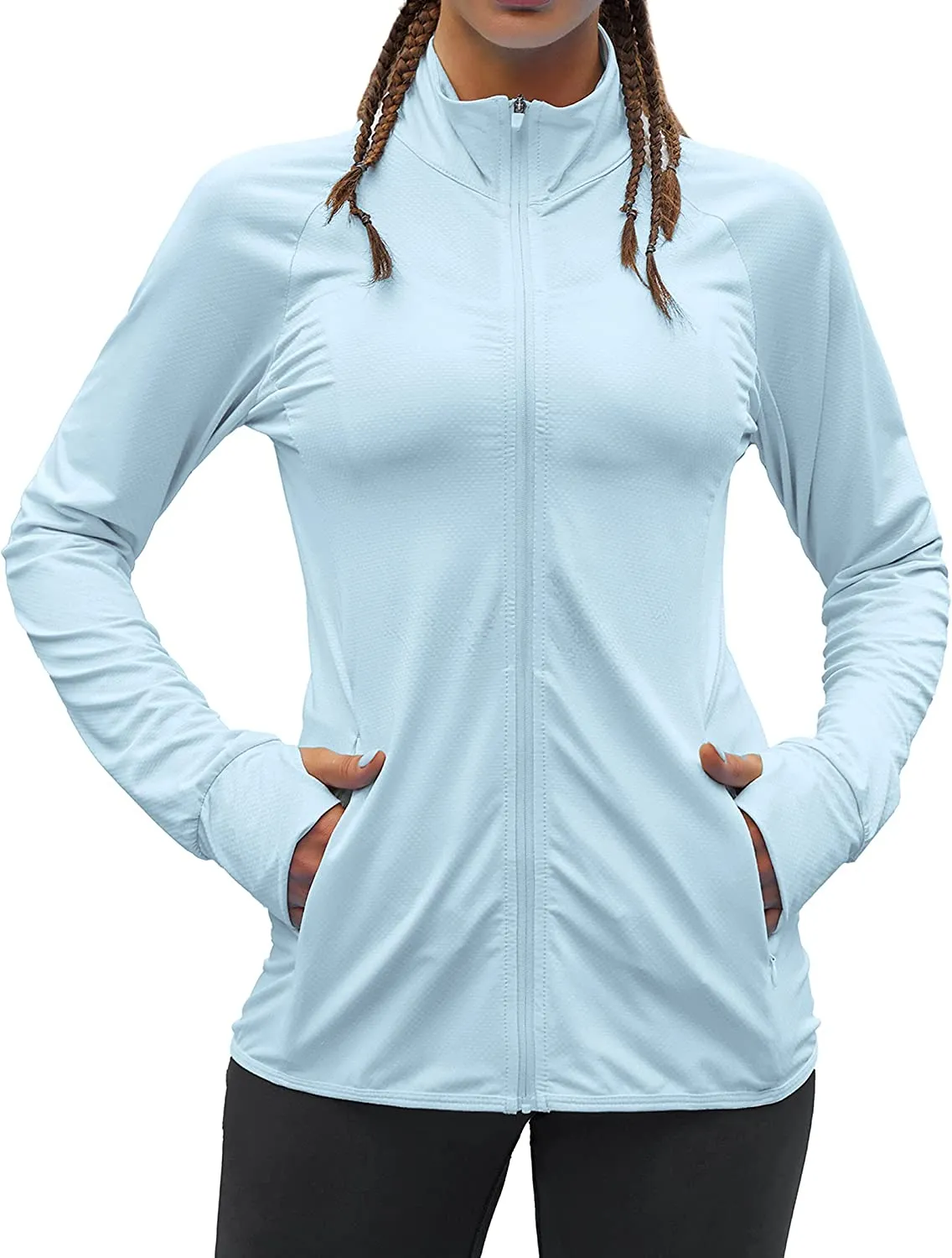 Women's UPF 50  Sun Protection Long Sleeve Hooded Sun Shirts