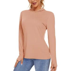 Women's UPF 50  Sun Protection Long Sleeve Hoodies Shirts