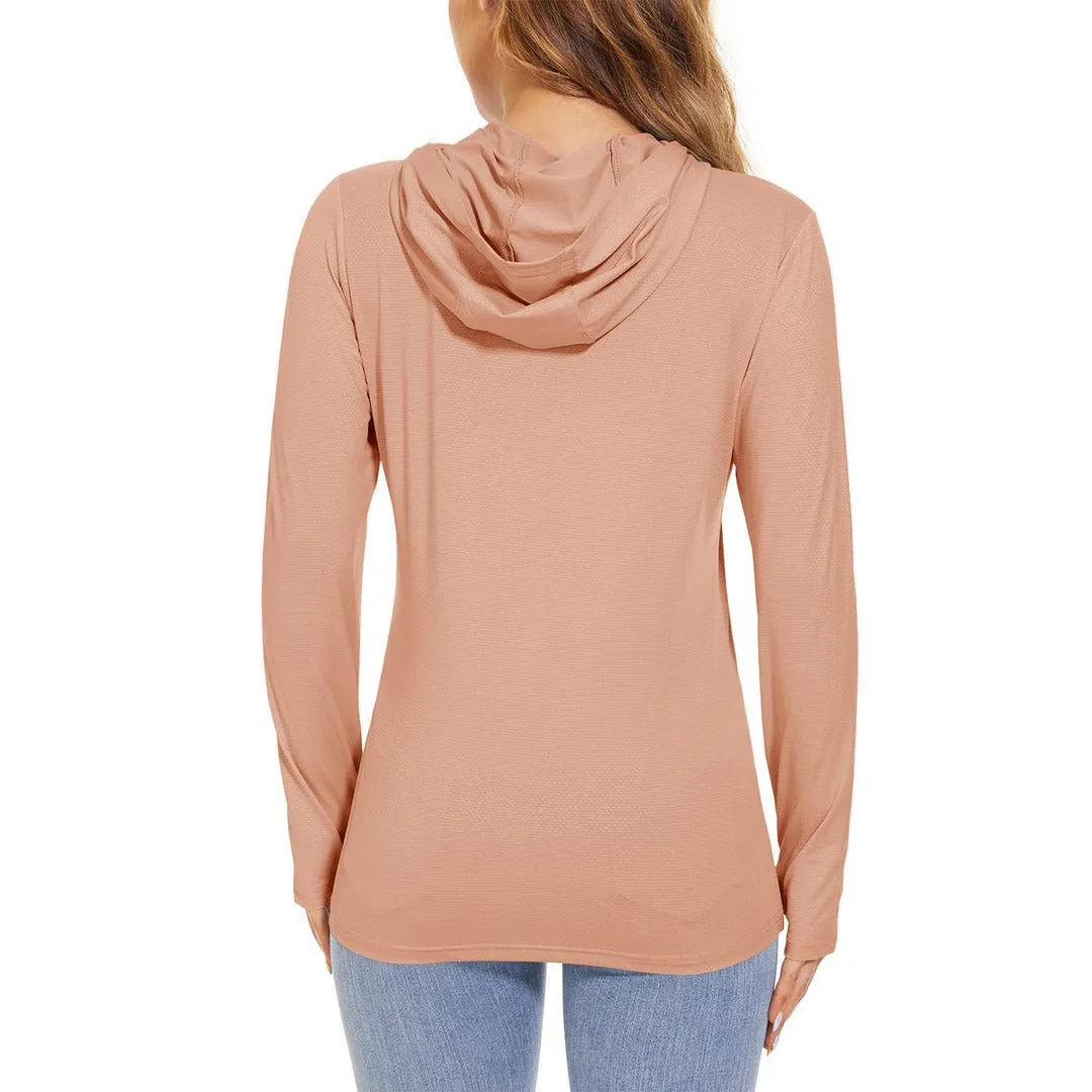 Women's UPF 50  Sun Protection Long Sleeve Hoodies Shirts