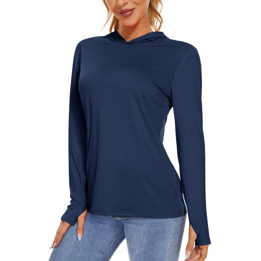 Women's UPF 50  Sun Protection Long Sleeve Hoodies Shirts