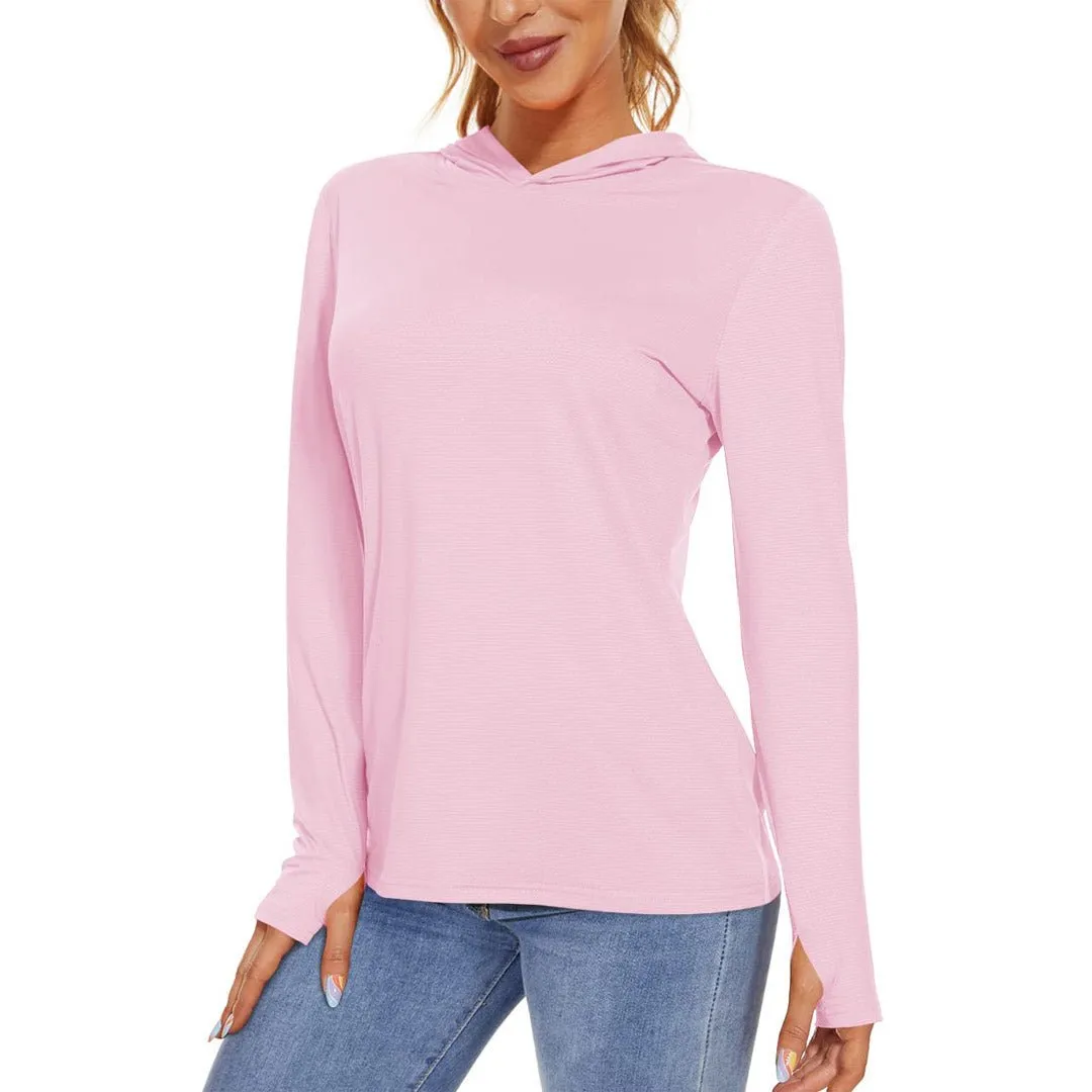 Women's UPF 50  Sun Protection Long Sleeve Hoodies Shirts