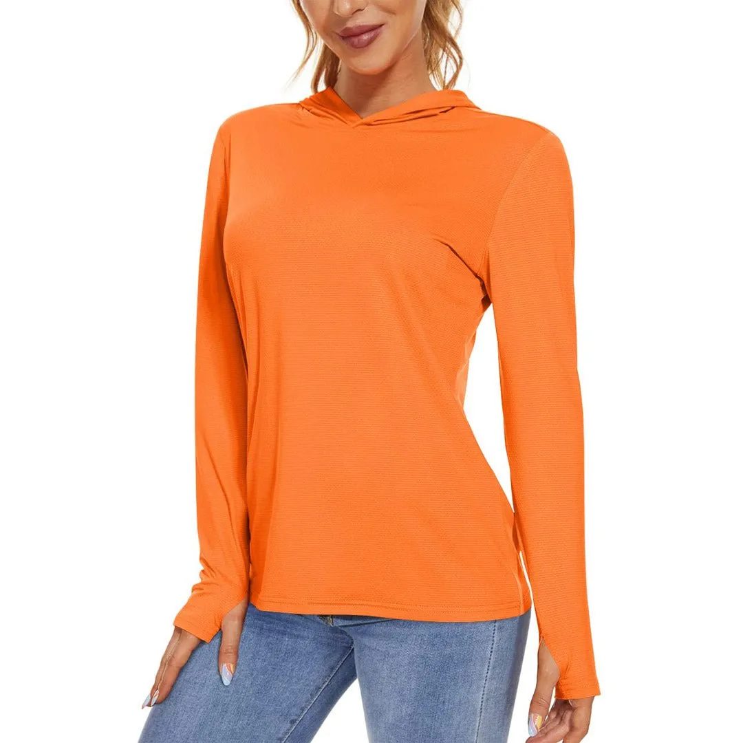 Women's UPF 50  Sun Protection Long Sleeve Hoodies Shirts