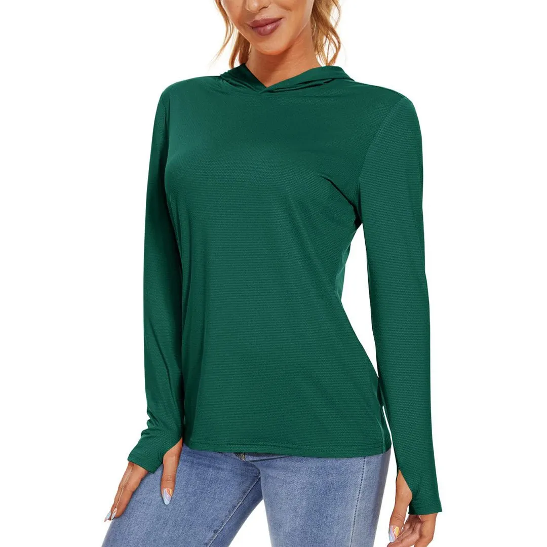 Women's UPF 50  Sun Protection Long Sleeve Hoodies Shirts