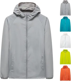 Women's UPF Sun Protection Shirts SPF Jacket Lightweight Full Zip Up UV Hoodie Long Sleeve Summer Hiking Coat W Pocket