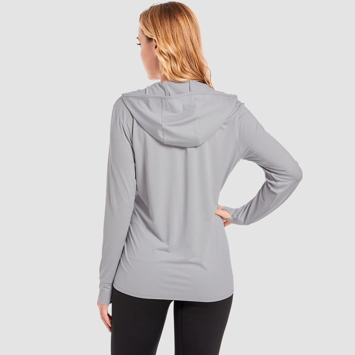 Women's UV Sun Protection Coat Shirts Long Sleeve Quick Dry Workout Hiking Athletic Ladies Lightweight Puffer Jacket With Hood