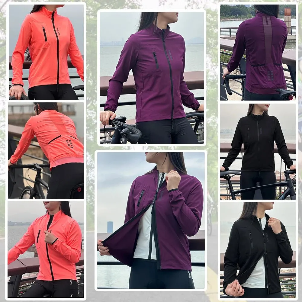 Women's Windproof Waterproof Reflective Cycling Jacket