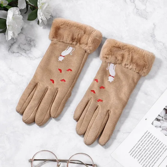 Women's Winter Best Driving Gloves with Touch Screen