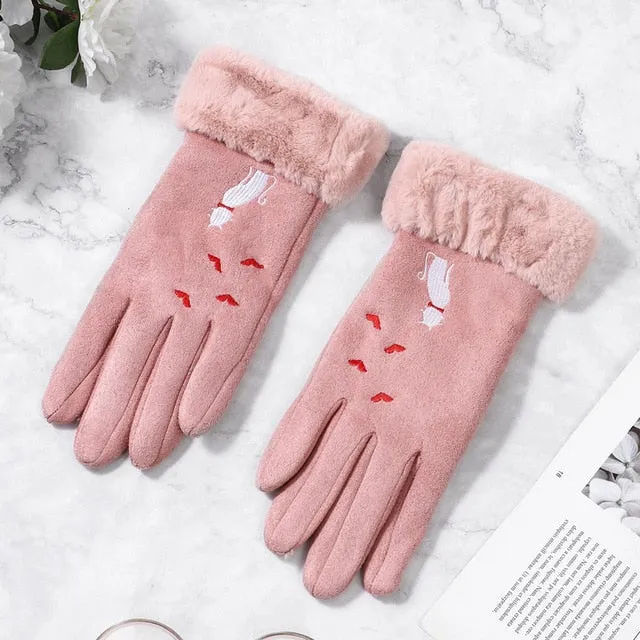 Women's Winter Best Driving Gloves with Touch Screen