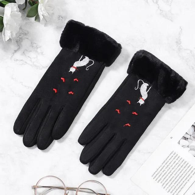Women's Winter Best Driving Gloves with Touch Screen