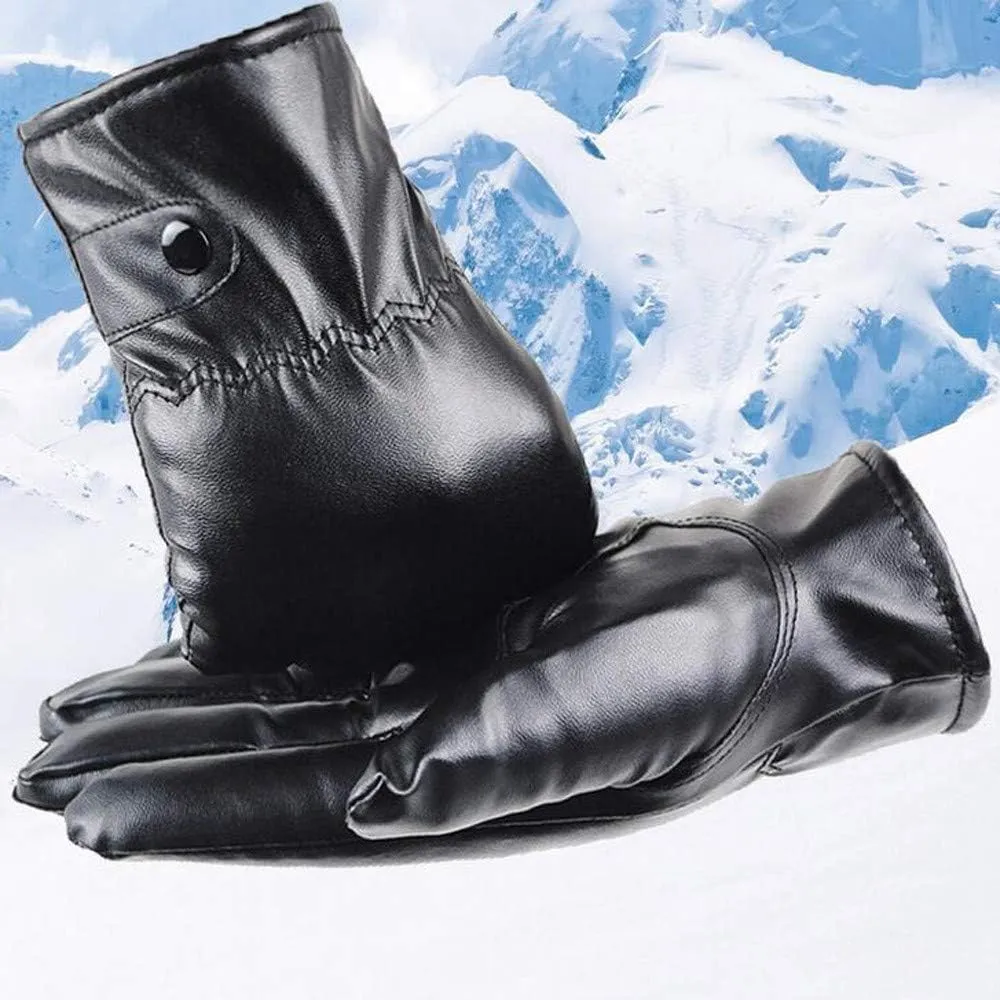 Women's Winter Touchscreen Gloves Warm Knit Gloves Windproof Dual-Layer Elastic Gloves Winter Texting Gloves