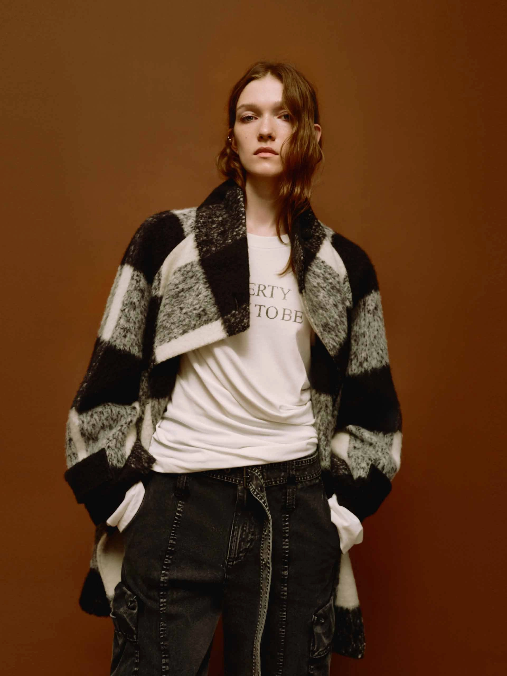 On The Go Rainy Day Option Wool Blend Plaid Coat