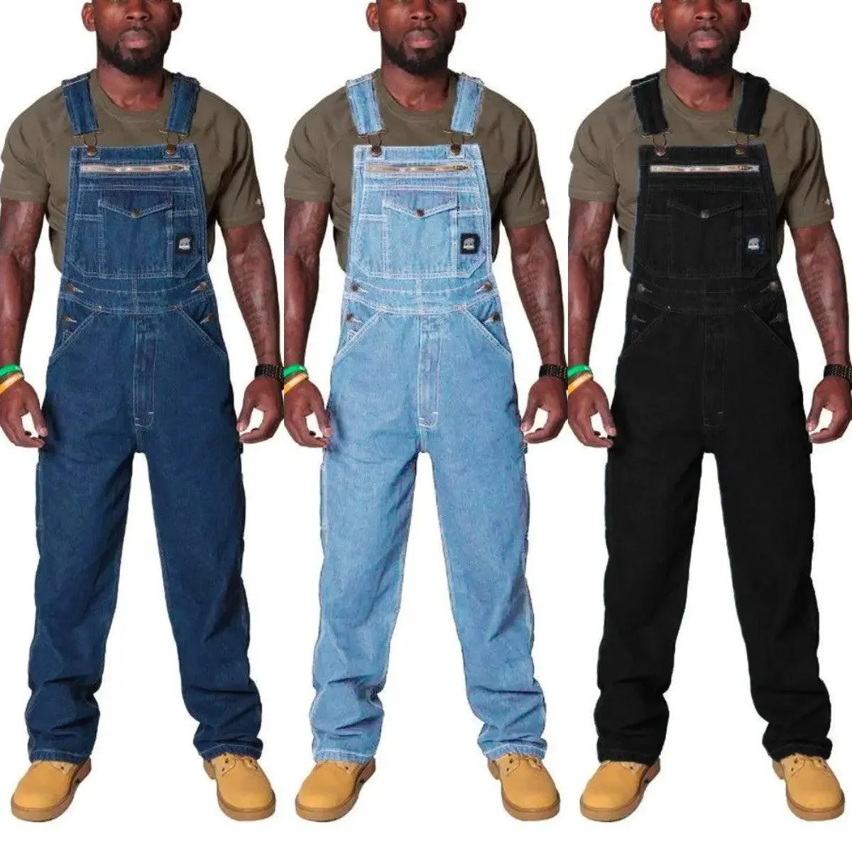 Work jeans With Shoulder Straps