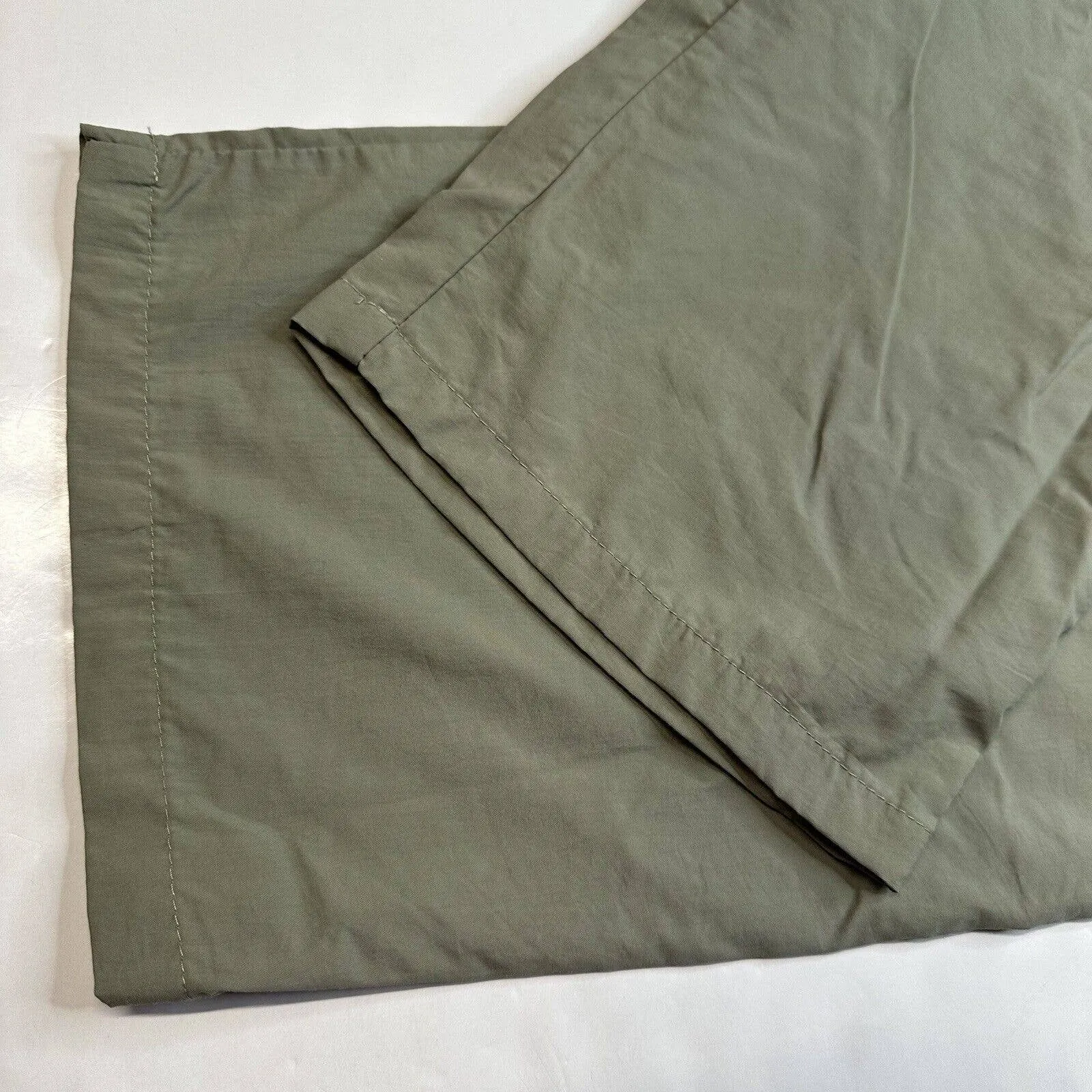World Wide Sportsman Convertible Hiking Pants Mens XL Green Nylon Zip Off Shorts