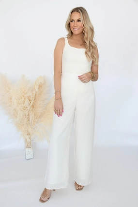 Mirage Wide Leg Pant  (FINAL SALE) Ribbed collar Hypoallergenic Lining