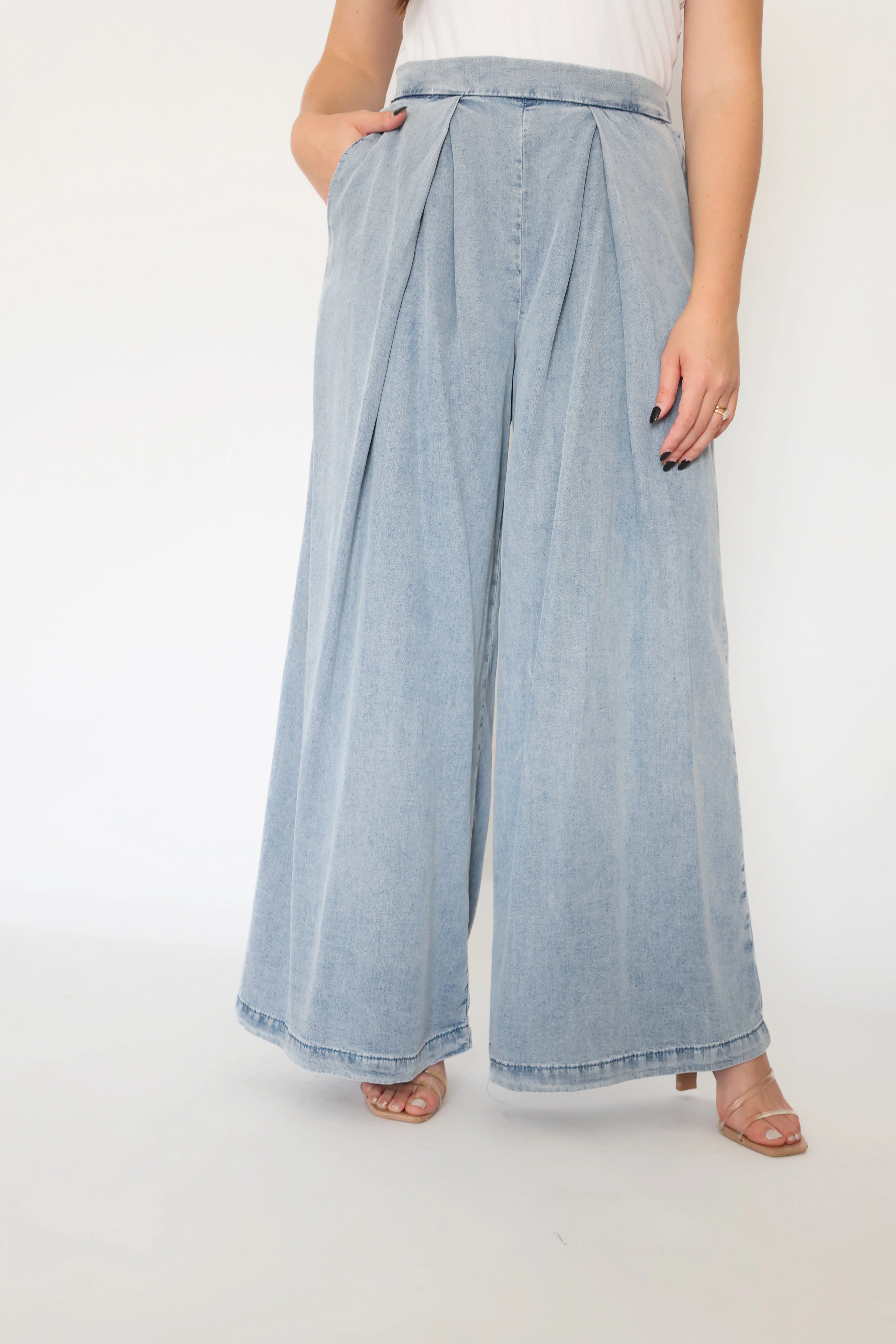 Vail Pleated Pant(final sale) Reinforced Hems TaglessLabel