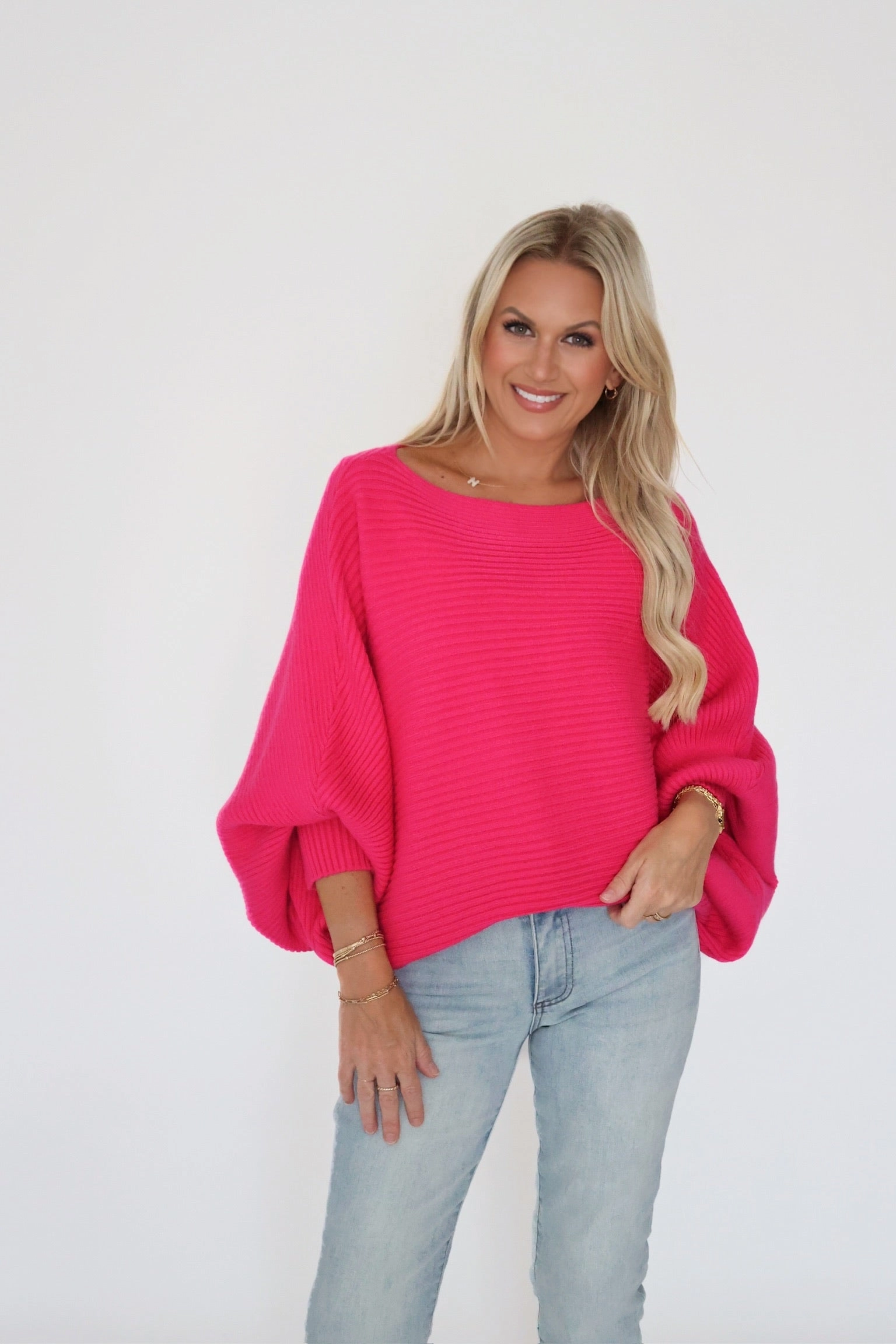 TexturedSurface QuickDry Texture Valerie Ribbed Sweater