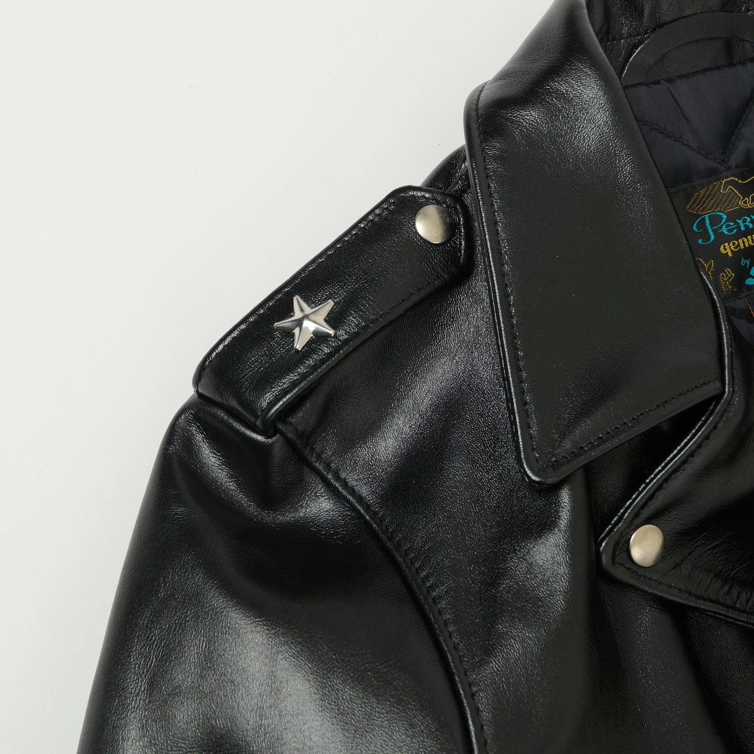 Schott NYC 'Perfecto' Horsehide Leather Motorcycle Jacket - Black Non Restrictive Armholes Mark Style