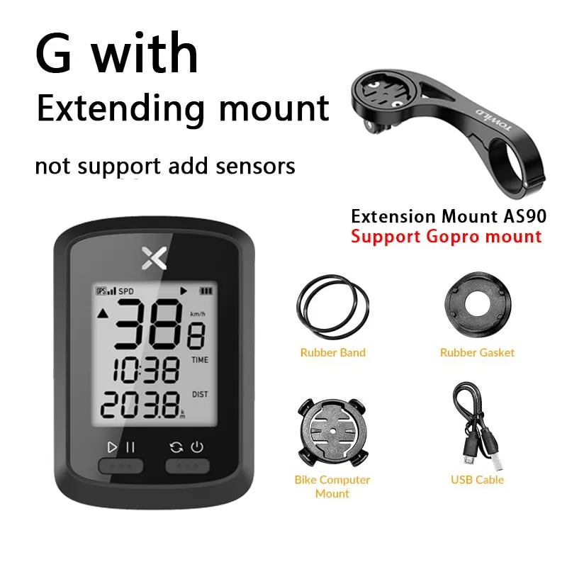 XOSS Bike Computer G Plus Wireless GPS Speedometer Waterproof