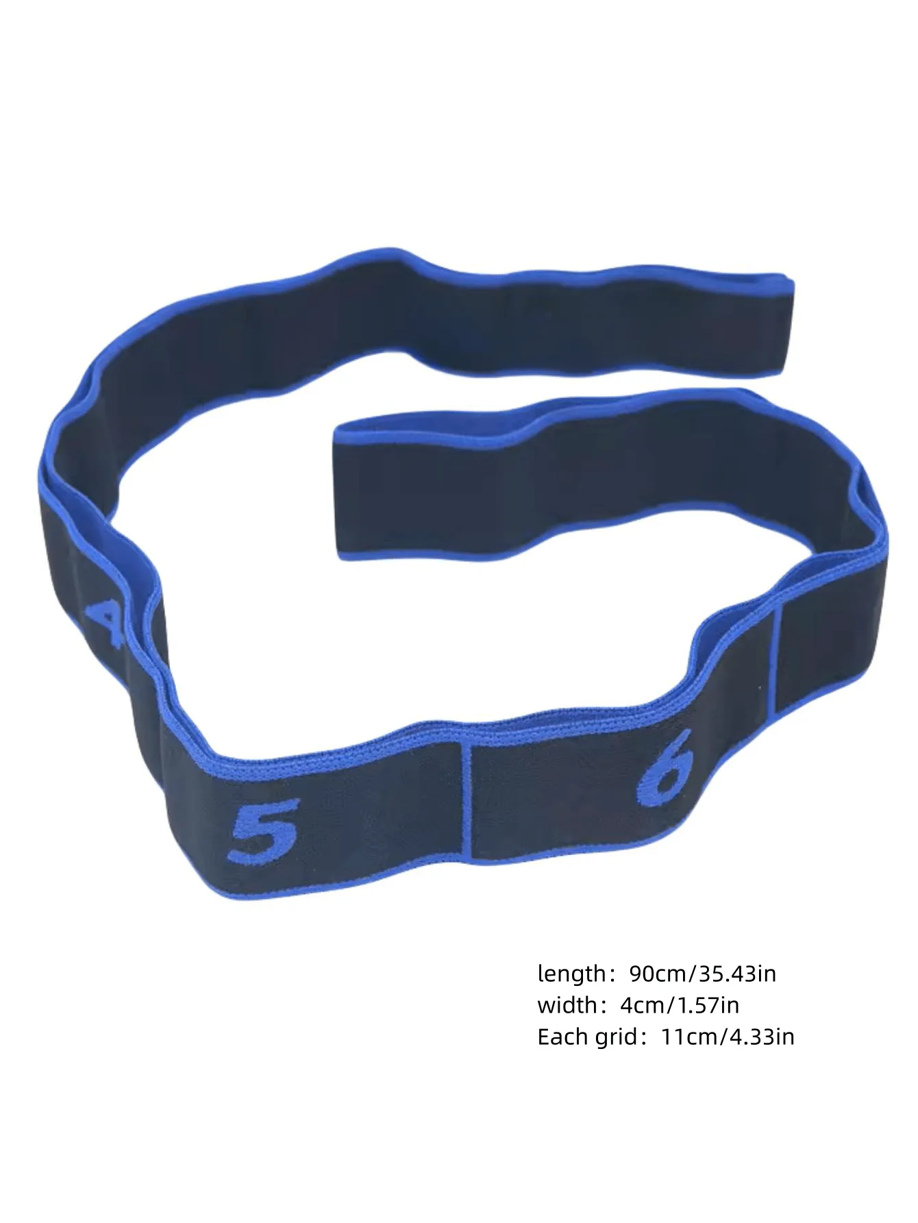 Yoga Stretching Strap With Numbered Sections For Dance Shaping Body Elastic Rope