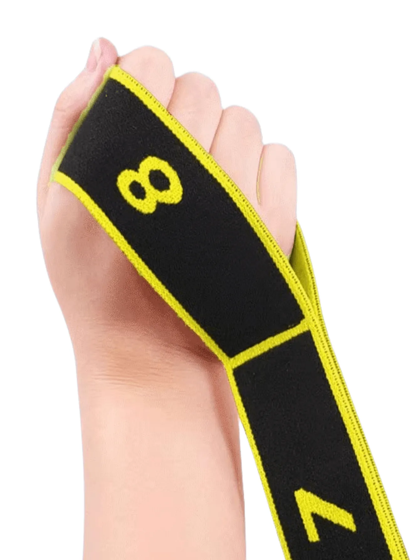 Yoga Stretching Strap With Numbered Sections For Dance Shaping Body Elastic Rope