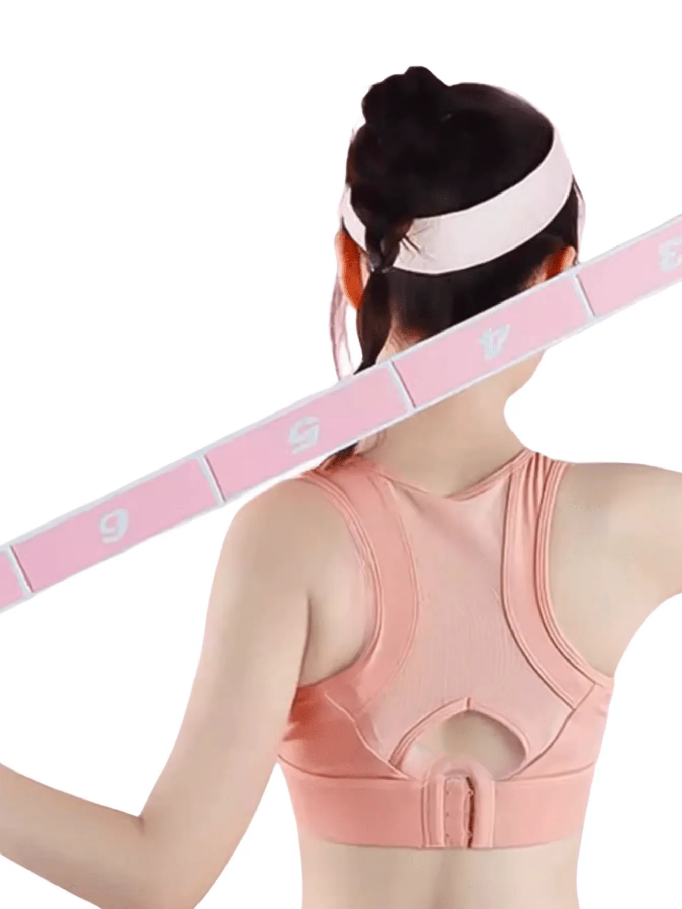 Yoga Stretching Strap With Numbered Sections For Dance Shaping Body Elastic Rope