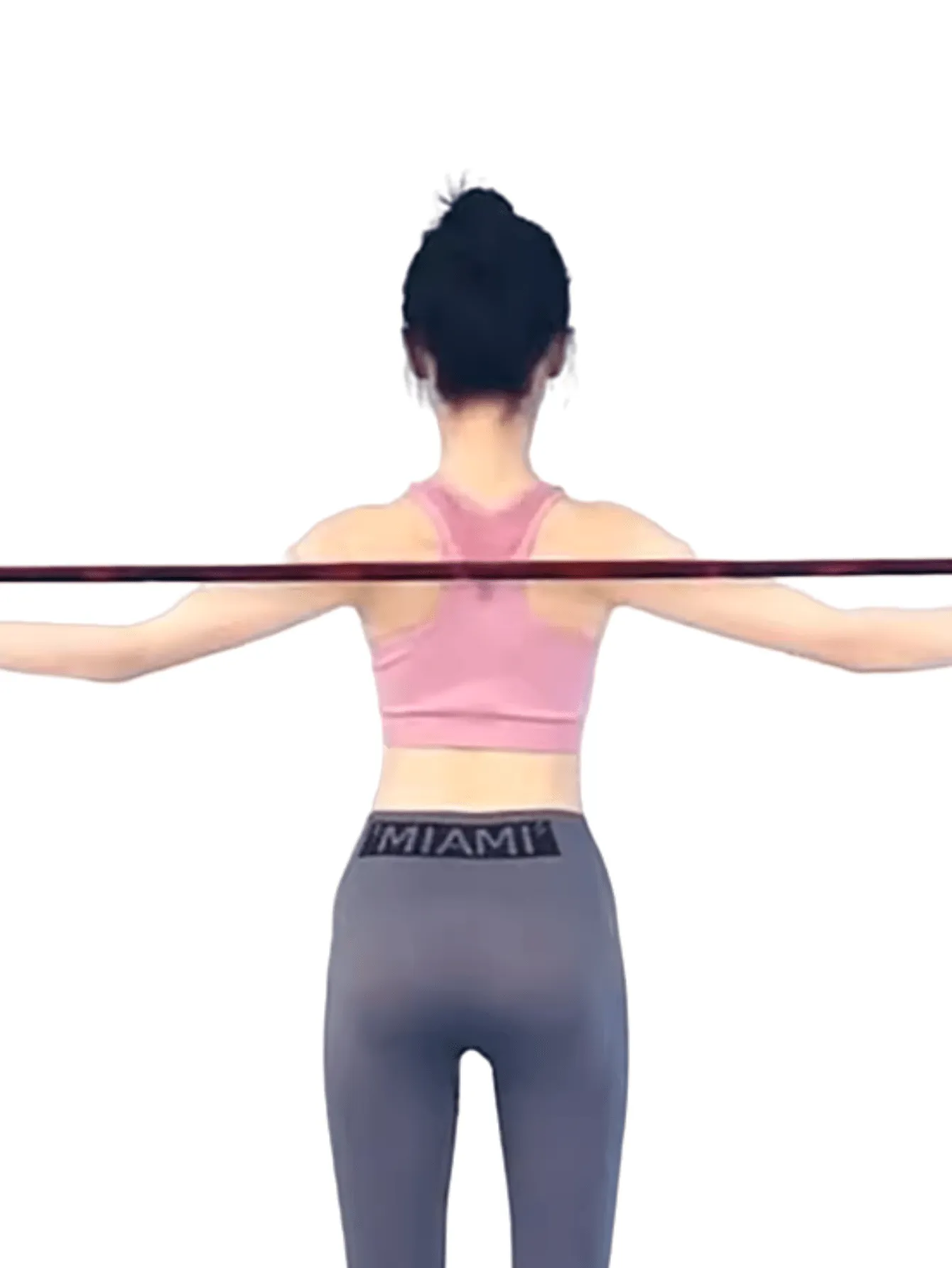 Yoga Stretching Strap With Numbered Sections For Dance Shaping Body Elastic Rope