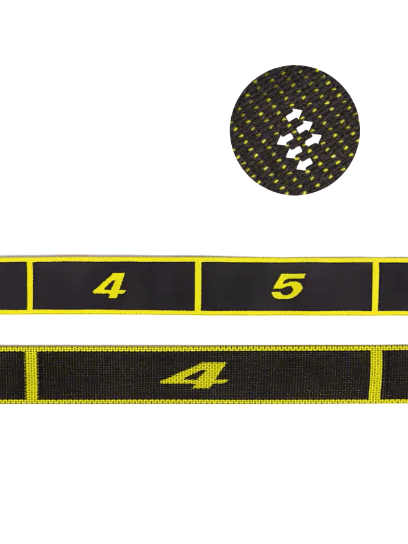 Yoga Stretching Strap With Numbered Sections For Dance Shaping Body Elastic Rope