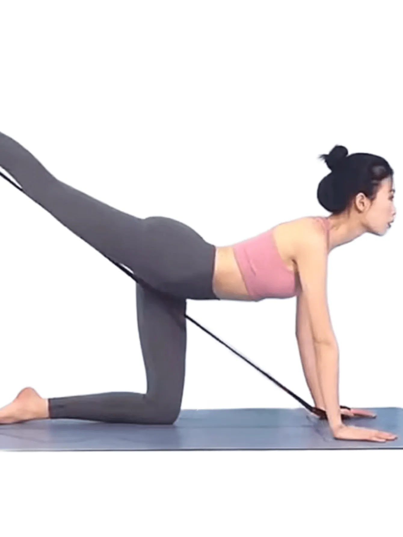 Yoga Stretching Strap With Numbered Sections For Dance Shaping Body Elastic Rope