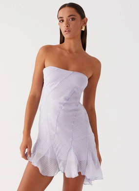 Yolanda Mini Dress - Lavender Timeless Wearable Smooth Vibes