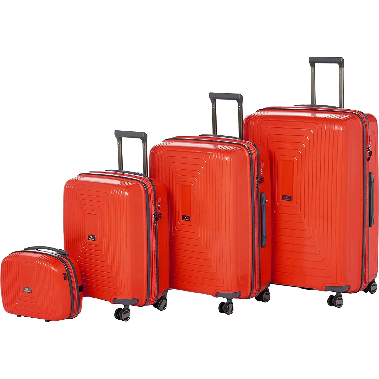 York Hardcase Luggage Set of 4 - GreyBlue