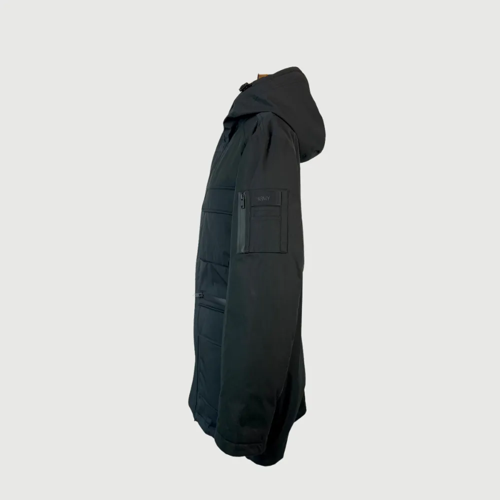 Yves Salomon Mens Bachette Coat - Noir