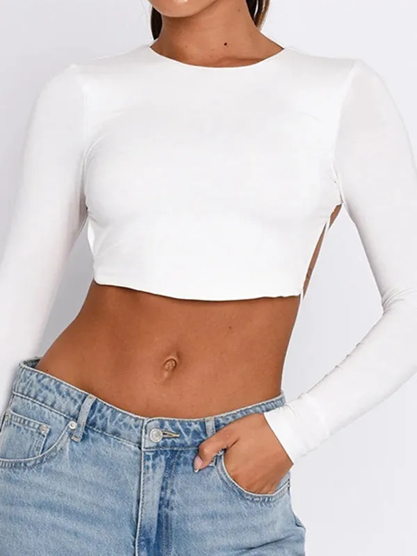 ZASUWA Female Backless With Straps Quick Dry Long Sleeves