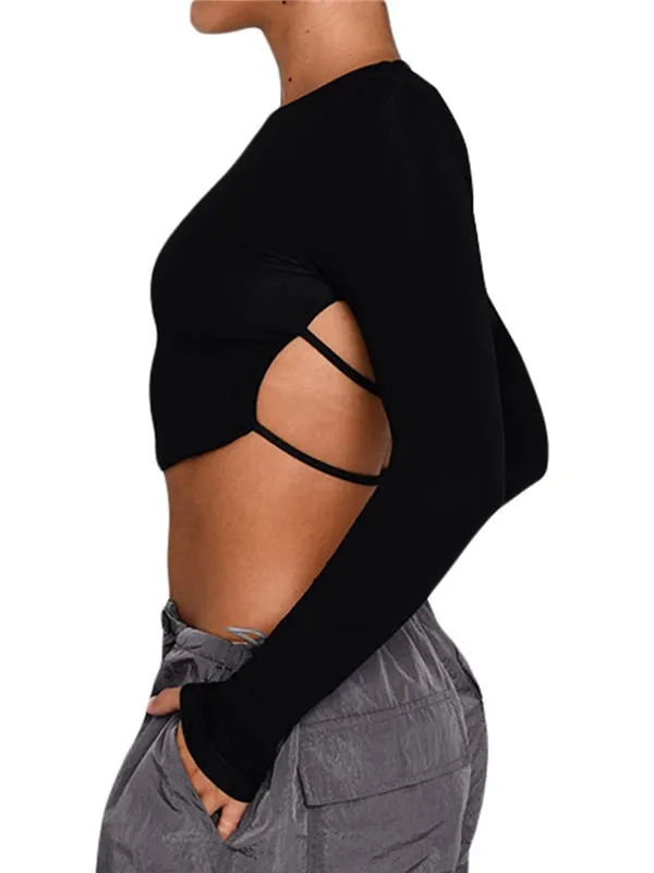 ZASUWA Female Backless With Straps Quick Dry Long Sleeves