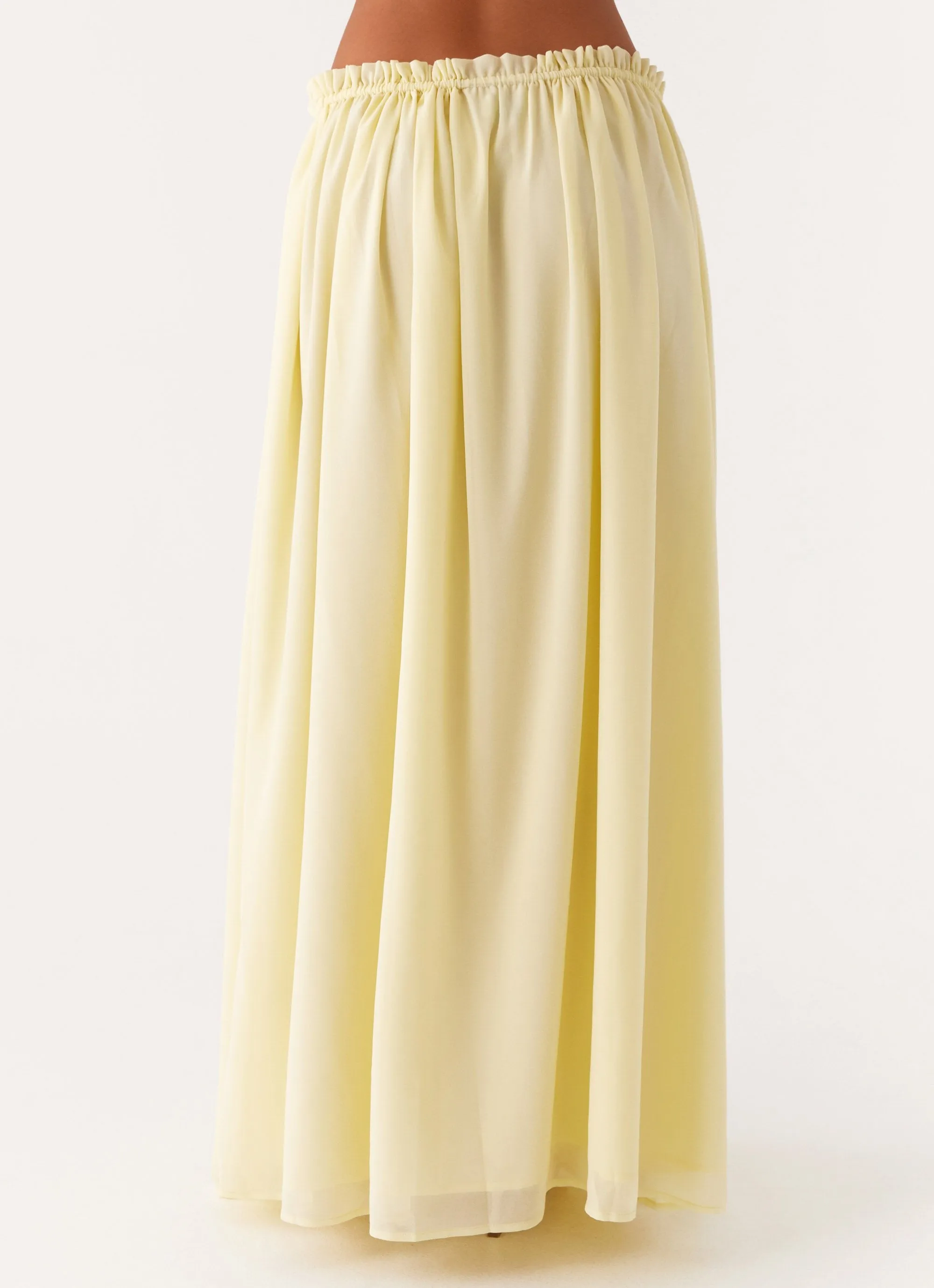 Zaya Maxi Skirt - Yellow Runway Ready Custom made