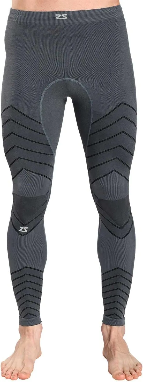 Zensah Mens Tech Tight - Compression Tights, Running Tights for Men, Best Compression Tights