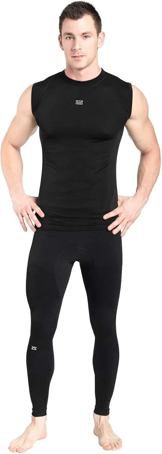 Zensah Mens Tech Tight - Compression Tights, Running Tights for Men, Best Compression Tights