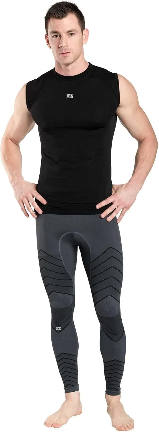 Zensah Mens Tech Tight - Compression Tights, Running Tights for Men, Best Compression Tights