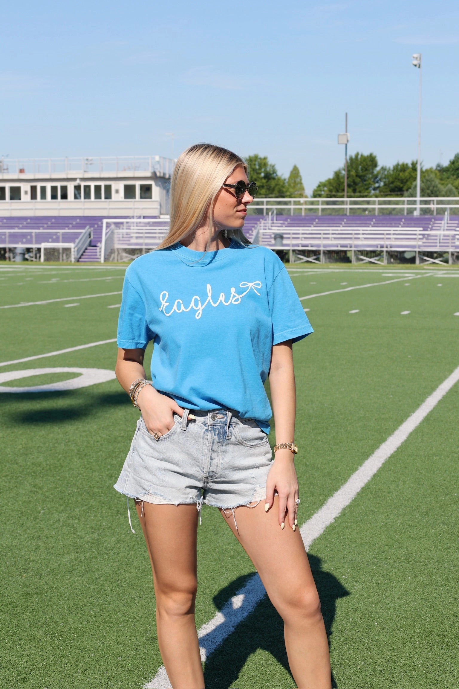 Eagles Bow TEE SoftKnit MultiPocket