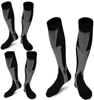 ZFiSt 3 Pair Sport Compression Socks Men Women, Compression Stocking Nurse Socks for Edema Travel