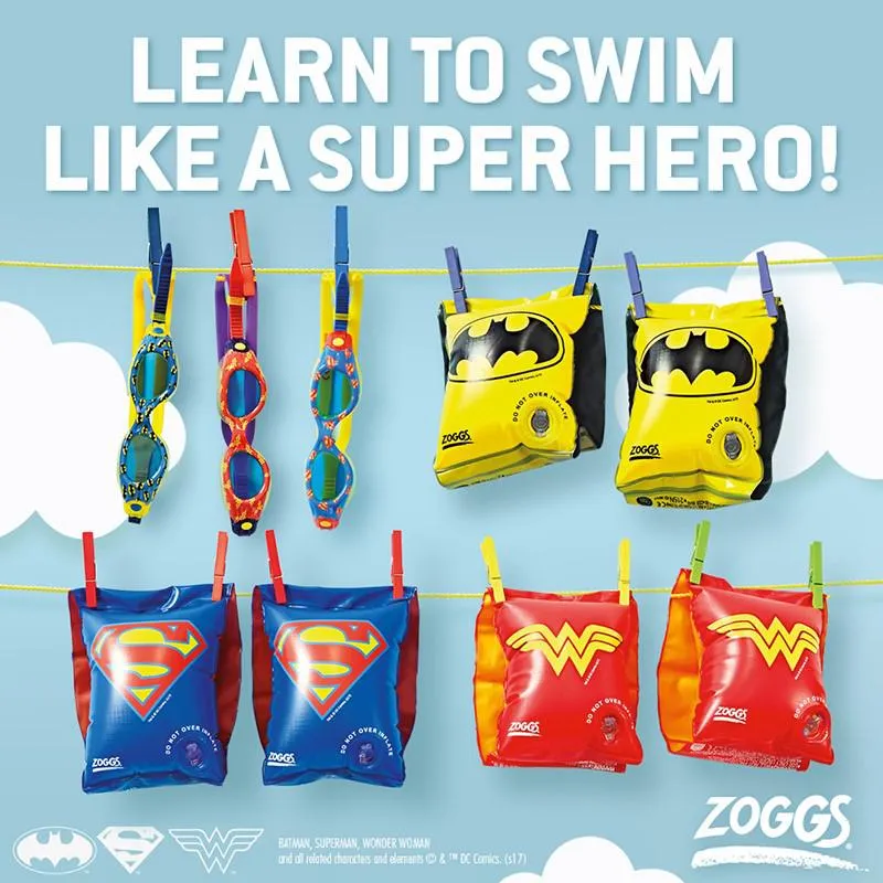 Zoggs Arm Band DC Super Heroes Superman <25kg Z382401- Blue/Yellow